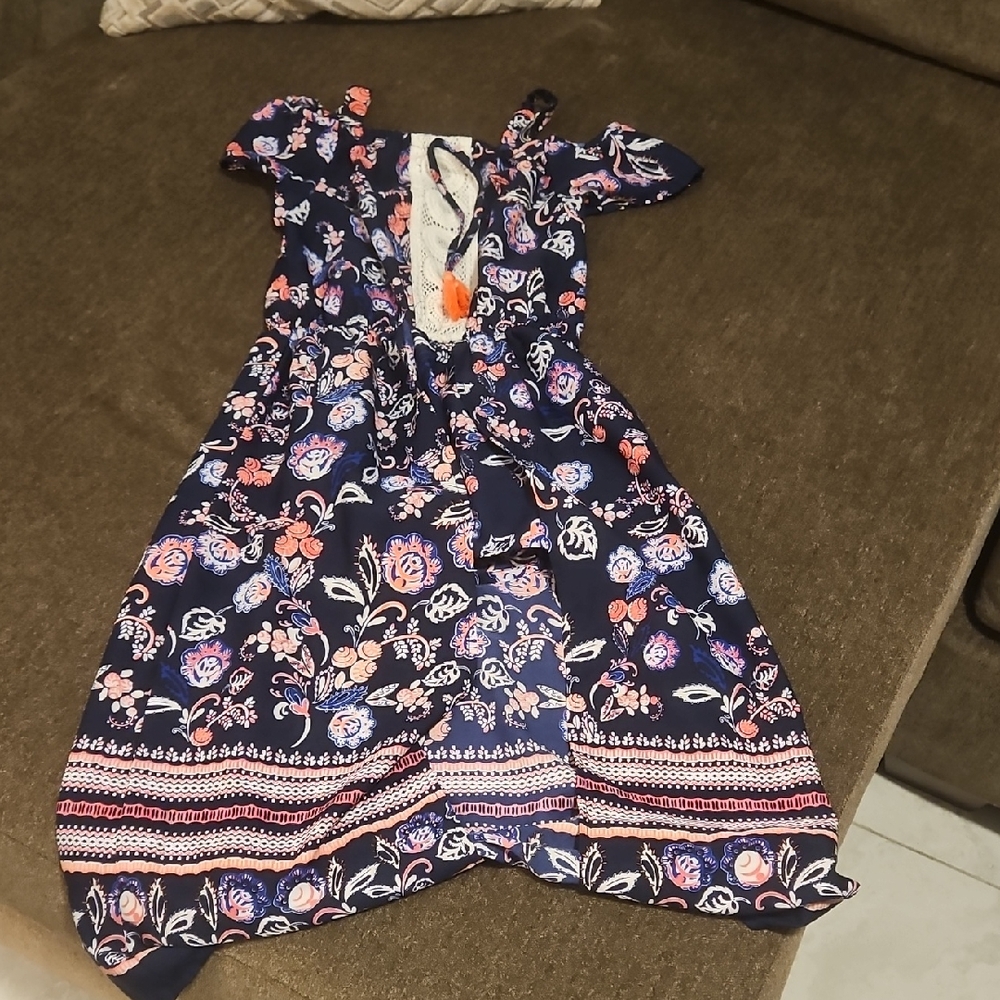 Japna Floral Navy Kids Dress